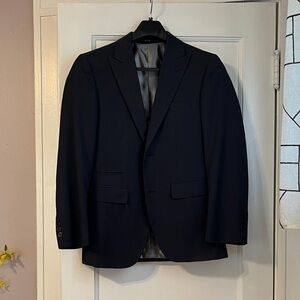 jf j.ferrar Dark Navy striped Suit Jacket and Pants.